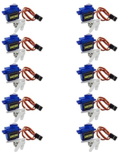 Fasizi 10 x SG90 Mini-Micro-Servo, analog, 9 g, für ferngesteuerten Flugzeug-Hubschrauber von Fasizi