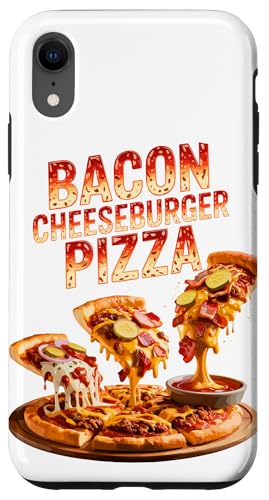 90s Vintage Bacon Cheeseburger Pizza Slice Fast Food Pizzas Hülle für iPhone XR 90s Vintage Bacon Cheeseburger Pizza Slice Fast Food Pizzas Hülle für iPhone XR von Fast Food Pizzas Pizza Lover Gifts