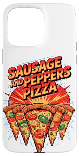 90s Vintage Sausage And Peppers Pizza Slice Fast Food Pizzas Hülle für iPhone 15 Pro Max 90s Vintage Sausage And Peppers Pizza Slice Fast Food Pizzas Hülle für iPhone 15 Pro Max von Fast Food Pizzas Pizza Lover Gifts