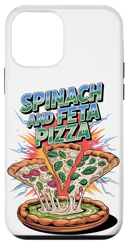 90s Vintage Spinach And Feta Pizza Slice Fast Food Pizzas Hülle für iPhone 12 mini von Fast Food Pizzas Pizza Lover Gifts