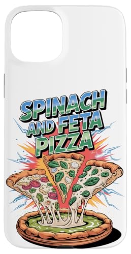 90s Vintage Spinach And Feta Pizza Slice Fast Food Pizzas Hülle für iPhone 15 Plus 90s Vintage Spinach And Feta Pizza Slice Fast Food Pizzas Hülle für iPhone 15 Plus von Fast Food Pizzas Pizza Lover Gifts