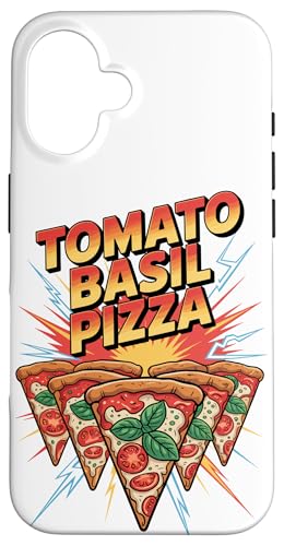 90s Vintage Tomato Basil Pizza Slice Fast Food Pizzas Hülle für iPhone 16 90s Vintage Tomato Basil Pizza Slice Fast Food Pizzas Hülle für iPhone 16 von Fast Food Pizzas Pizza Lover Gifts