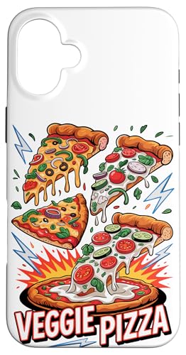 90s Vintage Veggie Pizza Slice Fast Food Pizzas Hülle für iPhone 16 Plus 90s Vintage Veggie Pizza Slice Fast Food Pizzas Hülle für iPhone 16 Plus von Fast Food Pizzas Pizza Lover Gifts