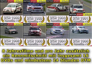Premium Paket DTM 1988 - 1995 (16 DVD) von Faszination Motorsport
