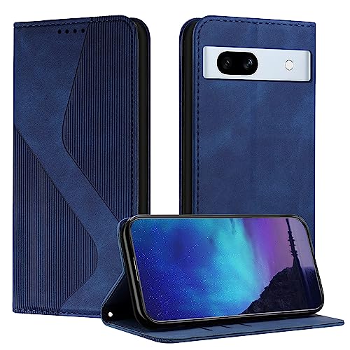 Fatcatparadise Kompatibel mit Google Pixel 7A Hülle, PU Leder Flip Klappbare Wallet Magnet Case Handytasche Klapphülle Schutzhülle Tasche Hülle Holster (Blau) Fatcatparadise Kompatibel mit Google Pixel 7A Hülle, PU Leder Flip Klappbare Wallet Magnet Case Handytasche Klapphülle Schutzhülle Tasche Hülle Holster (Blau) von Fatcatparadise