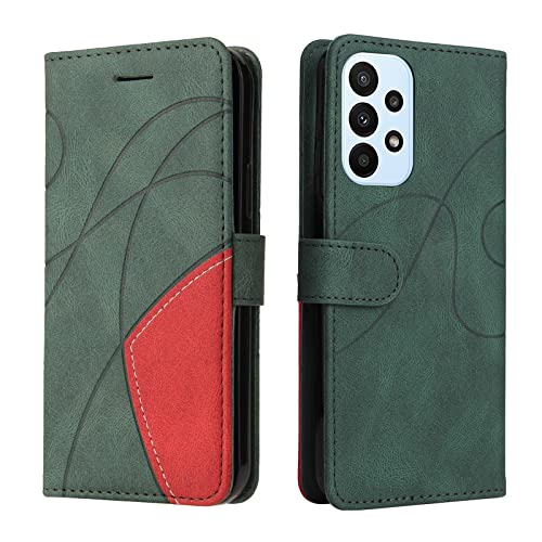 Fatcatparadise Kompatibel mit Samsung Galaxy A23 4G Hülle, Leder PU Brieftasche Handyhülle Flip Case Silikon Bumper Schutzhülle Klapphülle. Lederhülle mit Kartenfächern und Standfunktion (Grün) Fatcatparadise Kompatibel mit Samsung Galaxy A23 4G Hülle, Leder PU Brieftasche Handyhülle Flip Case Silikon Bumper Schutzhülle Klapphülle. Lederhülle mit Kartenfächern und Standfunktion (Grün) von Fatcatparadise