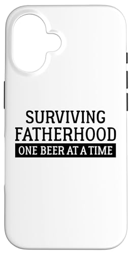 Ein Bier nach dem anderen die Vaterschaft überleben Papa Pops Dada Hülle für iPhone 16 Ein Bier nach dem anderen die Vaterschaft überleben Papa Pops Dada Hülle für iPhone 16 von Father's Birthday Gift