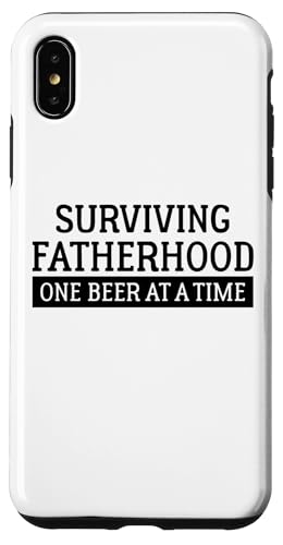 Ein Bier nach dem anderen die Vaterschaft überleben Papa Pops Dada Hülle für iPhone XS Max Ein Bier nach dem anderen die Vaterschaft überleben Papa Pops Dada Hülle für iPhone XS Max von Father's Birthday Gift