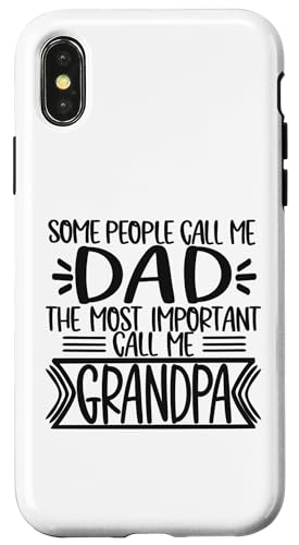 Manche Leute nennen mich Papa das Wichtigste nennen mich Opa Hülle für iPhone X/XS Manche Leute nennen mich Papa das Wichtigste nennen mich Opa Hülle für iPhone X/XS von Father's Birthday Gift