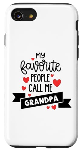 Meine Lieblingsmenschen nennen mich Opa, Großvater, Popvater. Hülle für iPhone SE (2020) / 7 / 8 von Father's Birthday Gift