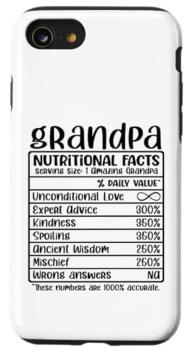 Opa Ernährungsfakten Opa Großvater Pop Vater Hülle für iPhone SE (2020) / 7 / 8 von Father's Birthday Gift