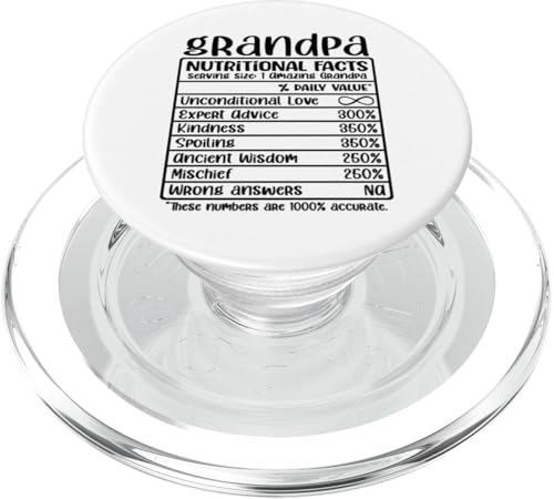 Opa Ernährungsfakten Opa Großvater Pop Vater PopSockets PopGrip für MagSafe von Father's Birthday Gift