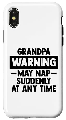 Opa-Warnung kann jederzeit plötzlich ein Nickerchen machen Vatertag Hülle für iPhone X/XS Opa-Warnung kann jederzeit plötzlich ein Nickerchen machen Vatertag Hülle für iPhone X/XS von Father's Birthday Gift