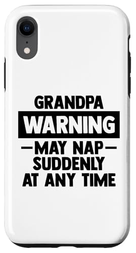 Opa-Warnung kann jederzeit plötzlich ein Nickerchen machen Vatertag Hülle für iPhone XR Opa-Warnung kann jederzeit plötzlich ein Nickerchen machen Vatertag Hülle für iPhone XR von Father's Birthday Gift