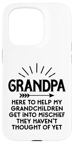 Opa ist hier, um meinen Enkelkindern beim Vatertag zu helfen Hülle für iPhone 15 Pro Opa ist hier, um meinen Enkelkindern beim Vatertag zu helfen Hülle für iPhone 15 Pro von Father's Birthday Gift