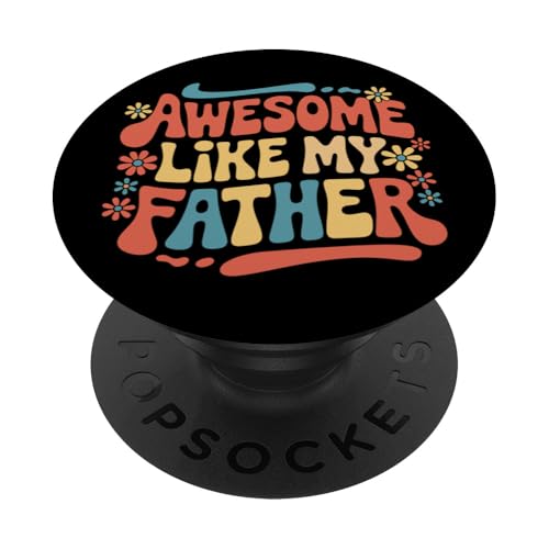 Papa super wie mein Vater PopSockets Klebender PopGrip Papa super wie mein Vater PopSockets Klebender PopGrip von Father's Day Dad Father Family Daddy