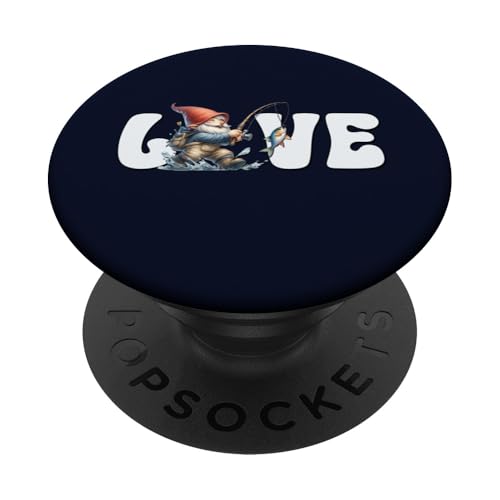 Angler Gnome For Men And Fishing Lovers Who Love Fishing PopSockets Klebender PopGrip Angler Gnome For Men And Fishing Lovers Who Love Fishing PopSockets Klebender PopGrip von Fathers Day Fishing Gifts For Dad Fisherman Gnome