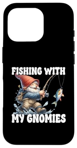 Fishing With My Gnomies Graphic For Dad Funny Fathers Day Hülle für iPhone 16 Pro von Fathers Day Fishing Gifts For Dad Fisherman Gnome