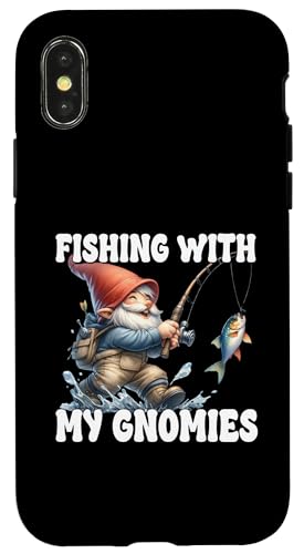 Fishing With My Gnomies Graphic For Dad Funny Fathers Day Hülle für iPhone X/XS von Fathers Day Fishing Gifts For Dad Fisherman Gnome
