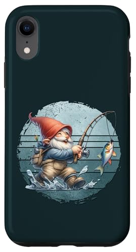 Funny Fishing Gnome Grandpa Graphic For Men On Retro Sunset Hülle für iPhone XR Funny Fishing Gnome Grandpa Graphic For Men On Retro Sunset Hülle für iPhone XR von Fathers Day Fishing Gifts For Dad Fisherman Gnome