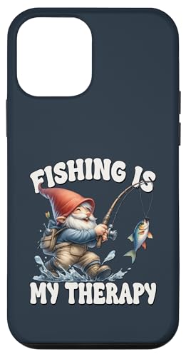 Funny Fishing Saying Gnome Dad For Men Fishing Is My Therapy Hülle für iPhone 12 mini von Fathers Day Fishing Gifts For Dad Fisherman Gnome