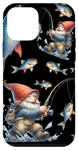 Happy Fishing Gnome Dad For Fisherman Grandpa For Anglers Hülle für iPhone 12 mini von Fathers Day Fishing Gifts For Dad Fisherman Gnome