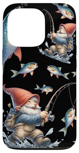 Happy Fishing Gnome Dad For Fisherman Grandpa For Anglers Hülle für iPhone 13 Pro von Fathers Day Fishing Gifts For Dad Fisherman Gnome