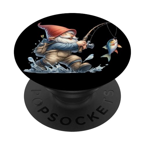 Happy Fishing Gnome Dad For Fisherman Grandpa For Anglers PopSockets Klebender PopGrip Happy Fishing Gnome Dad For Fisherman Grandpa For Anglers PopSockets Klebender PopGrip von Fathers Day Fishing Gifts For Dad Fisherman Gnome