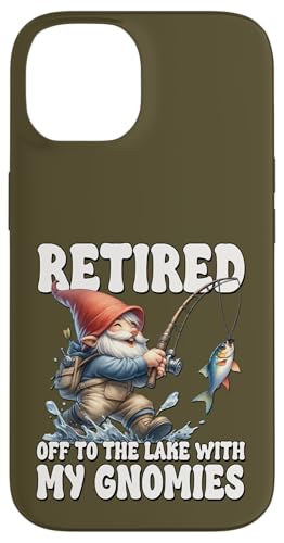 Retired Gnome For Fishing Lovers Funny Retirement Saying Hülle für iPhone 14 von Fathers Day Fishing Gifts For Dad Fisherman Gnome