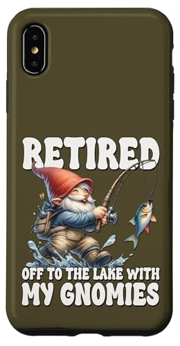 Retired Gnome For Fishing Lovers Funny Retirement Saying Hülle für iPhone XS Max von Fathers Day Fishing Gifts For Dad Fisherman Gnome