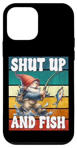 Shut Up And Fish Gnome For Men Funny Fathers Day Fishing Dad Hülle für iPhone 12 mini von Fathers Day Fishing Gifts For Dad Fisherman Gnome