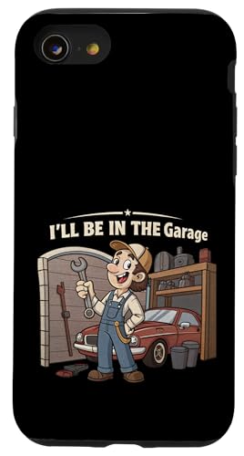 Ich werde in der Garage für Automechaniker Papa sein Hülle für iPhone SE (2020) / 7 / 8 von Fathers Day Outfit and Dad Birthday Gifts