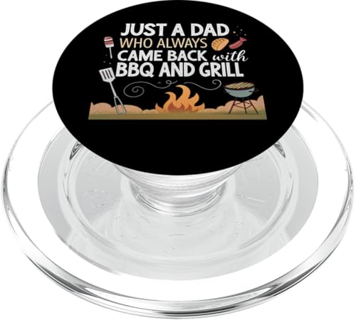 Nur ein Vater, der immer mit BBQ and Grill zurückkam PopSockets PopGrip für MagSafe von Fathers Day Outfit and Dad Birthday Gifts