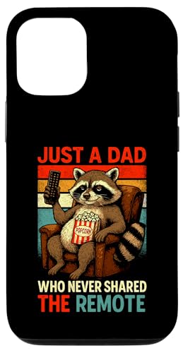 Just A Dad Who Funny Fathers Day Gift Racoon Joke Dad Hülle für iPhone 12/12 Pro von Fathers Day Shirt For Dad Funny Just A Dad TShirt