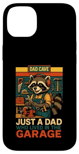 Just A Dad Who Funny Fathers Day Gift Racoon Joke Dad Hülle für iPhone 14 Plus Just A Dad Who Funny Fathers Day Gift Racoon Joke Dad Hülle für iPhone 14 Plus von Fathers Day Shirt For Dad Funny Just A Dad TShirt