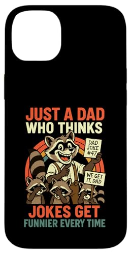 Just A Dad Who Funny Fathers Day Gift Racoon Joke Dad Hülle für iPhone 14 Plus Just A Dad Who Funny Fathers Day Gift Racoon Joke Dad Hülle für iPhone 14 Plus von Fathers Day Shirt For Dad Funny Just A Dad TShirt