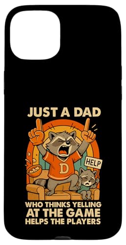 Just A Dad Who Funny Fathers Day Gift Racoon Joke Dad Hülle für iPhone 15 Plus Just A Dad Who Funny Fathers Day Gift Racoon Joke Dad Hülle für iPhone 15 Plus von Fathers Day Shirt For Dad Funny Just A Dad TShirt