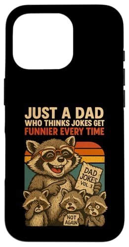 Just A Dad Who Funny Fathers Day Gift Racoon Joke Dad Hülle für iPhone 16 Pro Just A Dad Who Funny Fathers Day Gift Racoon Joke Dad Hülle für iPhone 16 Pro von Fathers Day Shirt For Dad Funny Just A Dad TShirt