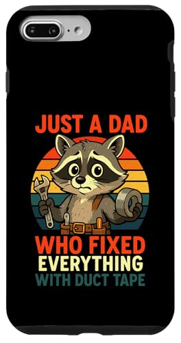 Just A Dad Who Funny Fathers Day Gift Racoon Joke Dad Hülle für iPhone 7 Plus/8 Plus Just A Dad Who Funny Fathers Day Gift Racoon Joke Dad Hülle für iPhone 7 Plus/8 Plus von Fathers Day Shirt For Dad Funny Just A Dad TShirt