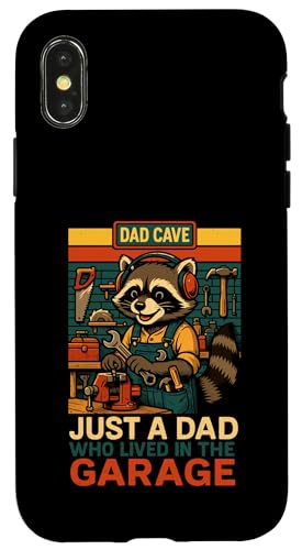 Just A Dad Who Funny Fathers Day Gift Racoon Joke Dad Hülle für iPhone X/XS Just A Dad Who Funny Fathers Day Gift Racoon Joke Dad Hülle für iPhone X/XS von Fathers Day Shirt For Dad Funny Just A Dad TShirt