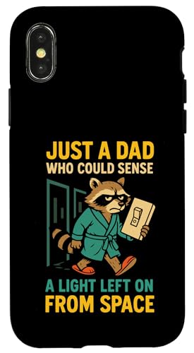 Just A Dad Who Funny Fathers Day Gift Racoon Joke Dad Hülle für iPhone X/XS Just A Dad Who Funny Fathers Day Gift Racoon Joke Dad Hülle für iPhone X/XS von Fathers Day Shirt For Dad Funny Just A Dad TShirt