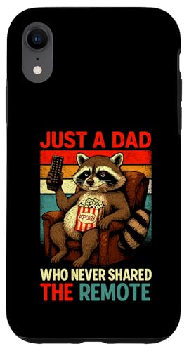Just A Dad Who Funny Fathers Day Gift Racoon Joke Dad Hülle für iPhone XR von Fathers Day Shirt For Dad Funny Just A Dad TShirt