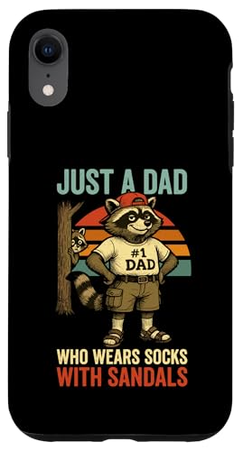 Just A Dad Who Funny Fathers Day Gift Racoon Joke Dad Hülle für iPhone XR Just A Dad Who Funny Fathers Day Gift Racoon Joke Dad Hülle für iPhone XR von Fathers Day Shirt For Dad Funny Just A Dad TShirt
