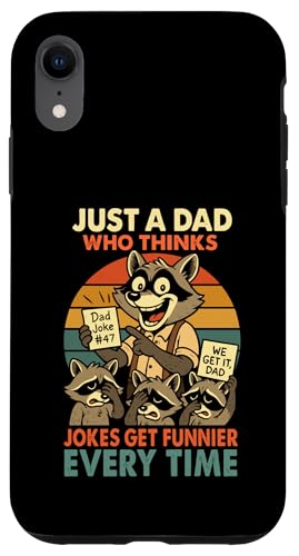Just A Dad Who Funny Fathers Day Gift Racoon Joke Dad Hülle für iPhone XR Just A Dad Who Funny Fathers Day Gift Racoon Joke Dad Hülle für iPhone XR von Fathers Day Shirt For Dad Funny Just A Dad TShirt