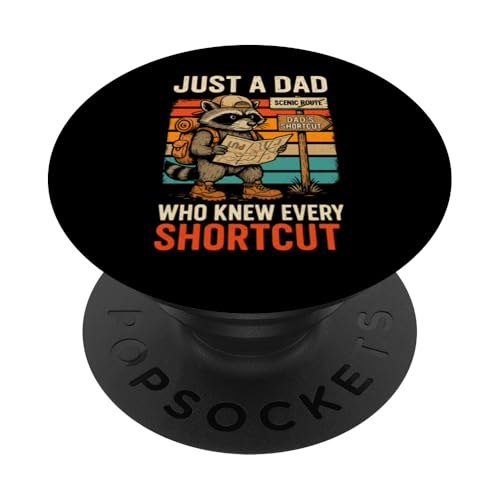 Just A Dad Who Funny Fathers Day Gift Racoon Joke Dad PopSockets Klebender PopGrip Just A Dad Who Funny Fathers Day Gift Racoon Joke Dad PopSockets Klebender PopGrip von Fathers Day Shirt For Dad Funny Just A Dad TShirt