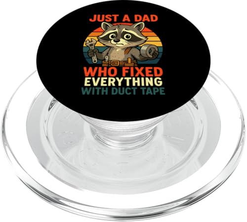 Just A Dad Who Funny Fathers Day Gift Racoon Joke Dad PopSockets PopGrip für MagSafe Just A Dad Who Funny Fathers Day Gift Racoon Joke Dad PopSockets PopGrip für MagSafe von Fathers Day Shirt For Dad Funny Just A Dad TShirt