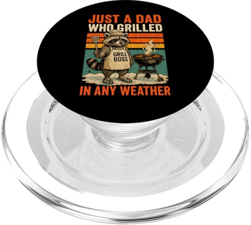 Just A Dad Who Funny Fathers Day Gift Racoon Joke Dad PopSockets PopGrip für MagSafe Just A Dad Who Funny Fathers Day Gift Racoon Joke Dad PopSockets PopGrip für MagSafe von Fathers Day Shirt For Dad Funny Just A Dad TShirt