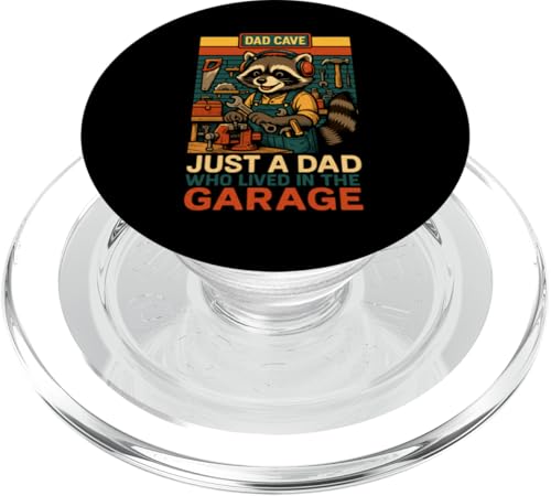 Just A Dad Who Funny Fathers Day Gift Racoon Joke Dad PopSockets PopGrip für MagSafe Just A Dad Who Funny Fathers Day Gift Racoon Joke Dad PopSockets PopGrip für MagSafe von Fathers Day Shirt For Dad Funny Just A Dad TShirt
