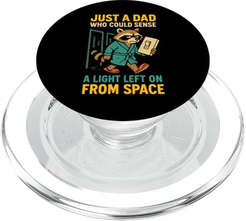 Just A Dad Who Funny Fathers Day Gift Racoon Joke Dad PopSockets PopGrip für MagSafe Just A Dad Who Funny Fathers Day Gift Racoon Joke Dad PopSockets PopGrip für MagSafe von Fathers Day Shirt For Dad Funny Just A Dad TShirt