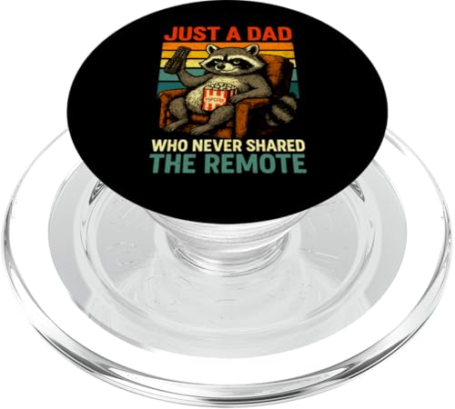 Just A Dad Who Funny Fathers Day Gift Racoon Joke Dad PopSockets PopGrip für MagSafe Just A Dad Who Funny Fathers Day Gift Racoon Joke Dad PopSockets PopGrip für MagSafe von Fathers Day Shirt For Dad Funny Just A Dad TShirt